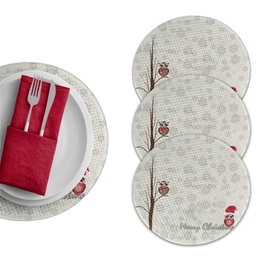 Hermia Salvamanteles de 37 cm Multicolor (Set de 4)